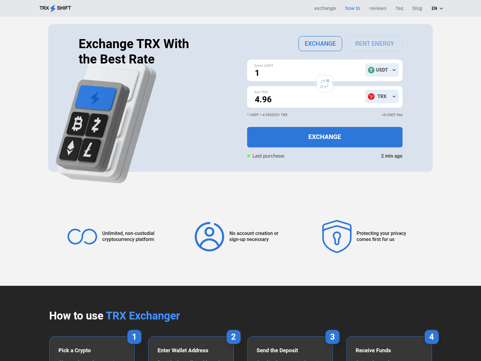 Screenshot of trx-shift.org