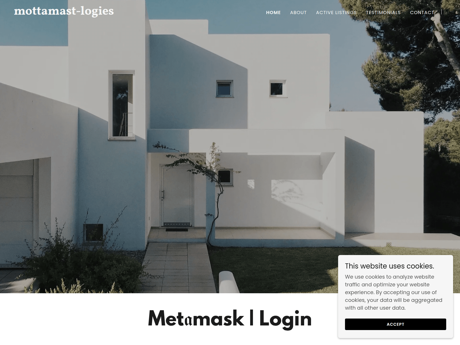 Screenshot of mottamast-logies.godaddysites.com