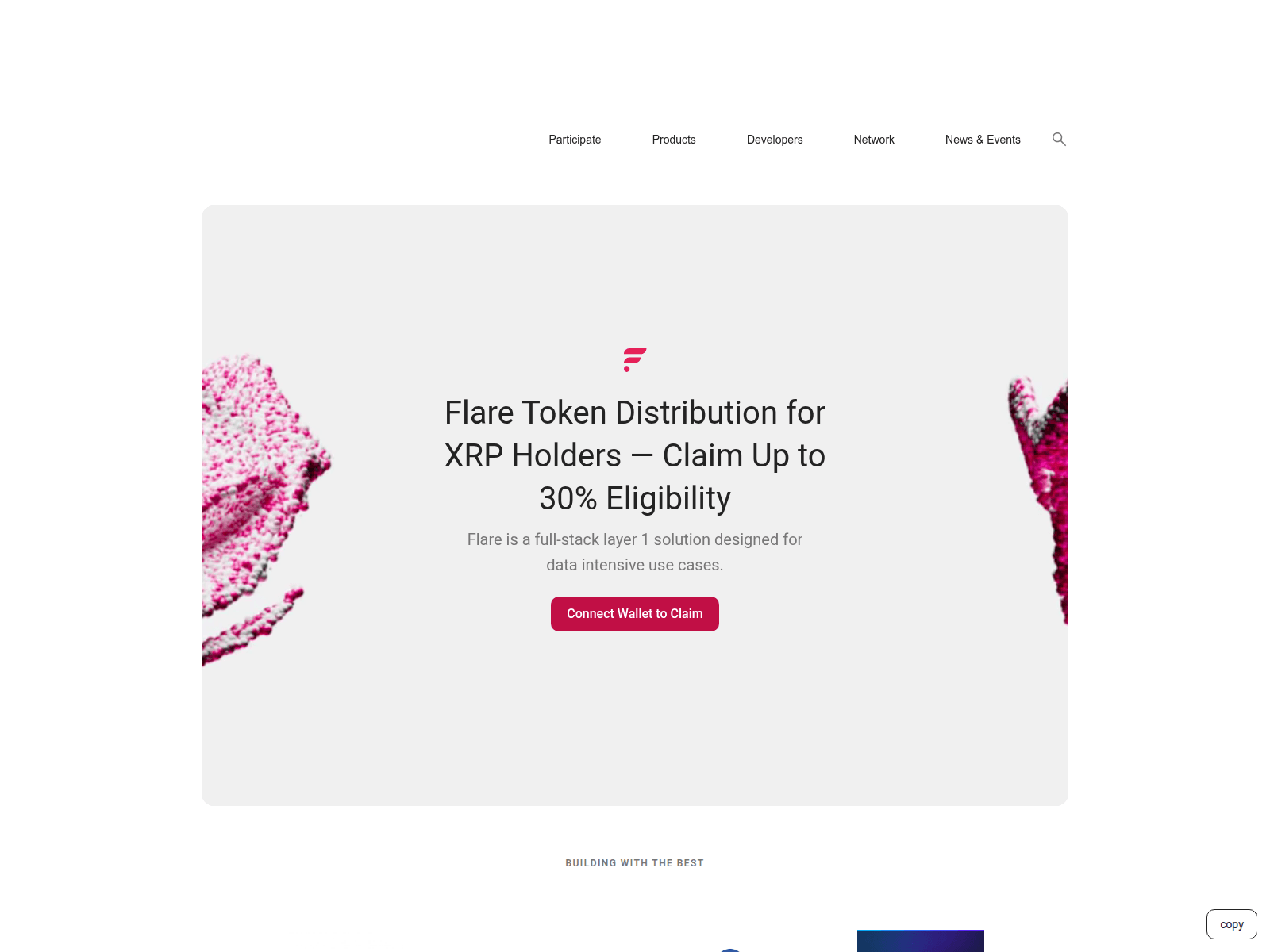 Screenshot of flaretokn.network