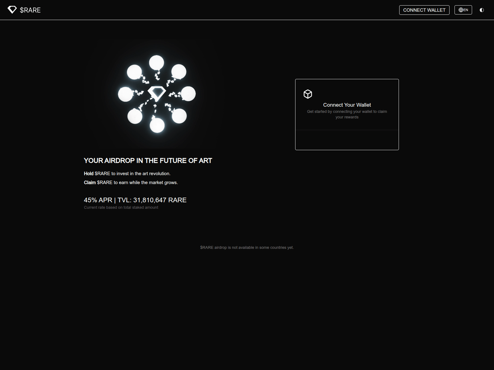 Screenshot of rewards-rare.xyz