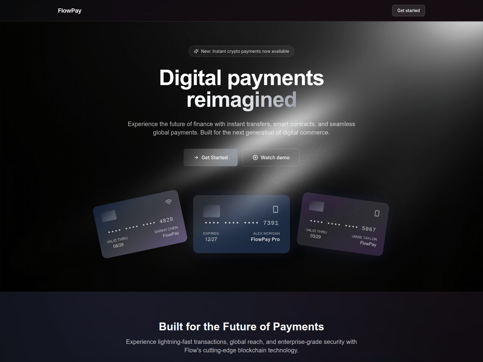 Screenshot of useflowpay.xyz
