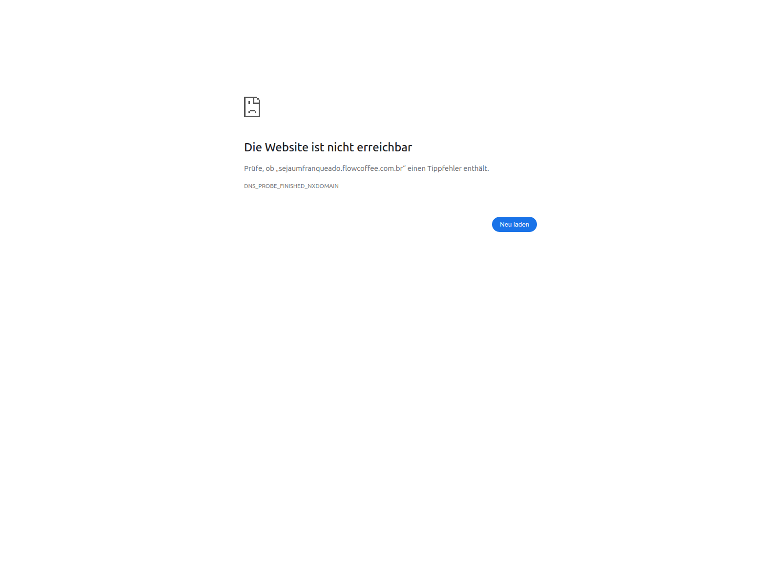 Screenshot of sejaumfranqueado.flowcoffee.com.br