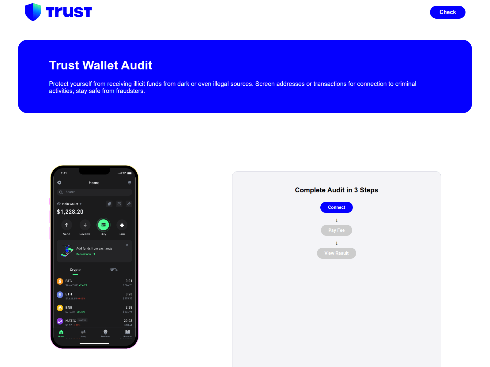 Screenshot of audit-tron.app