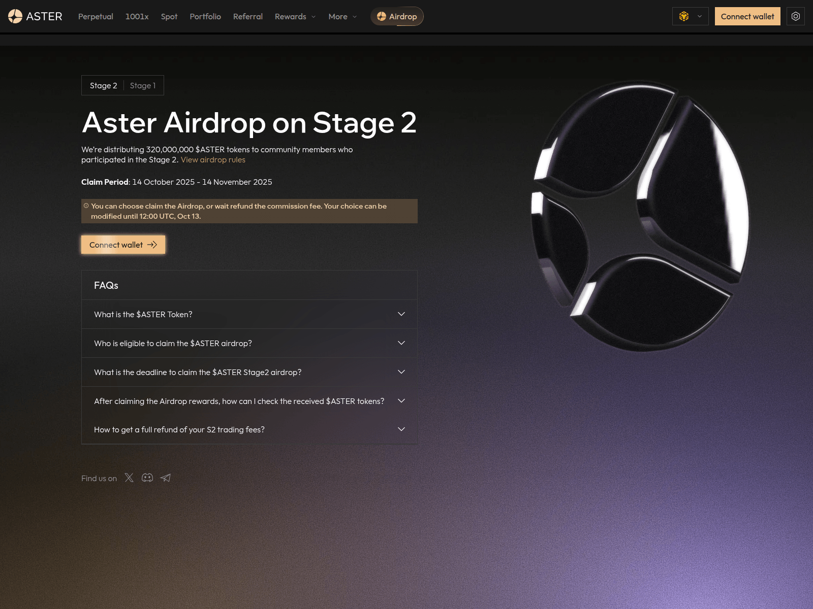 Screenshot of asterdexrewards.live