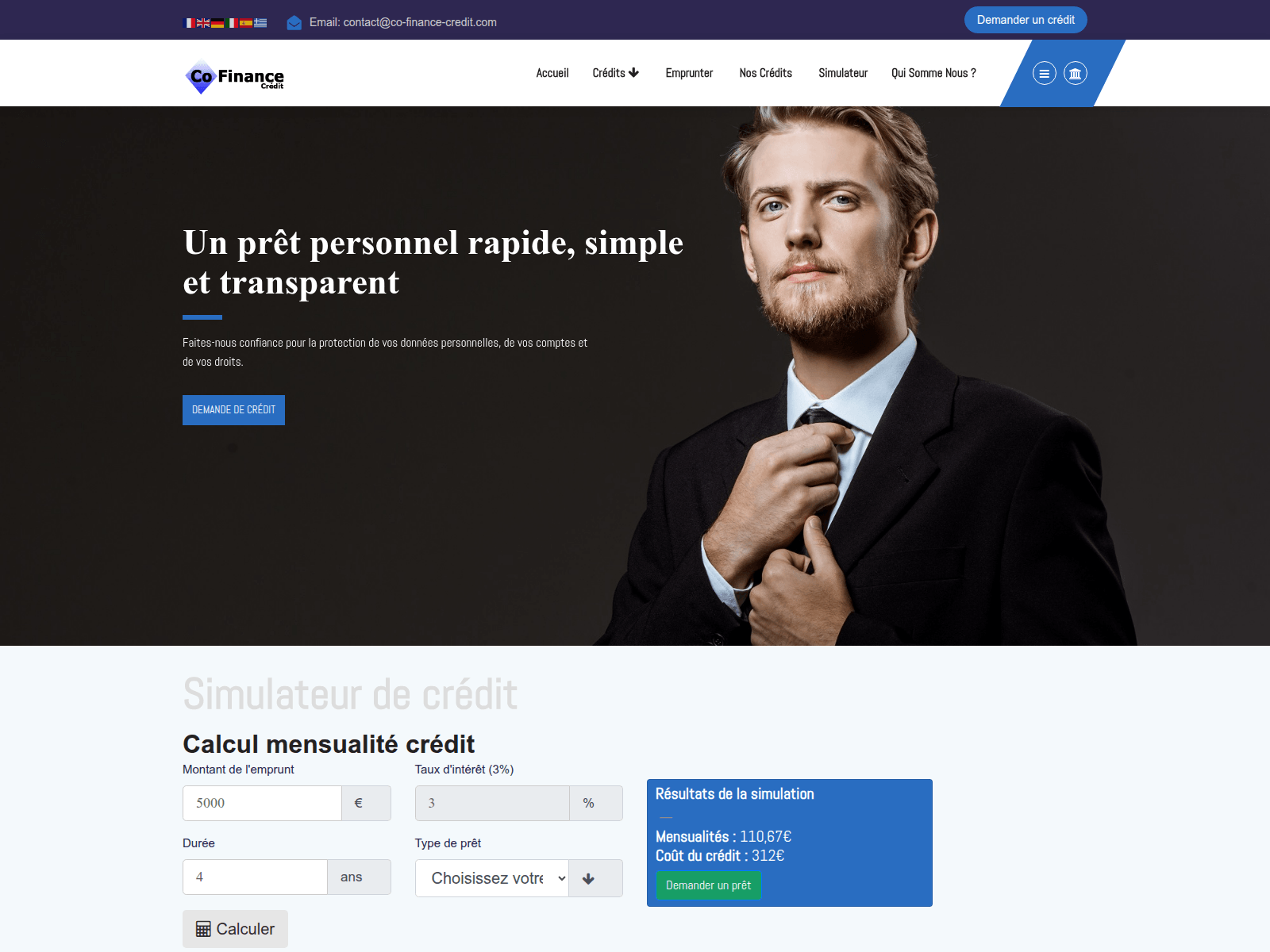 Screenshot of co-finance-credit.com