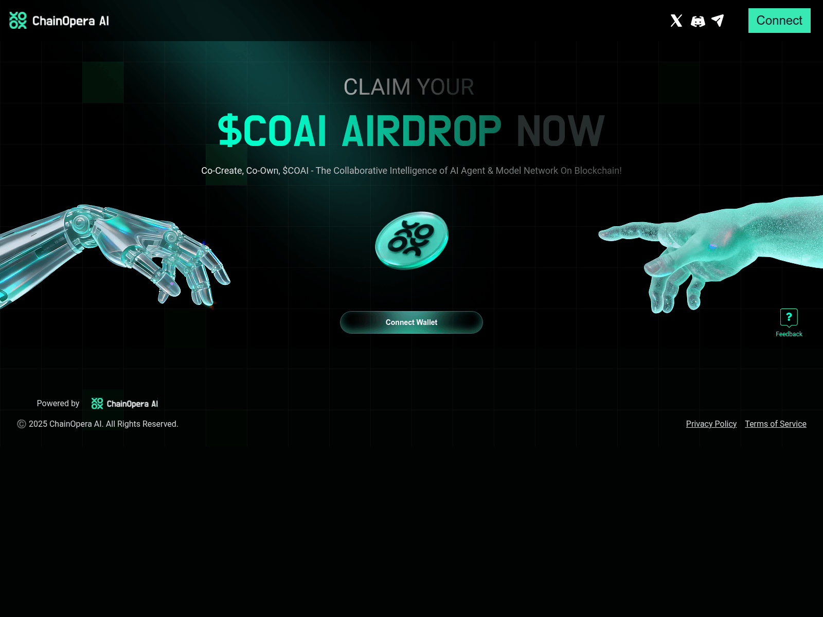 Screenshot of chainopera.app