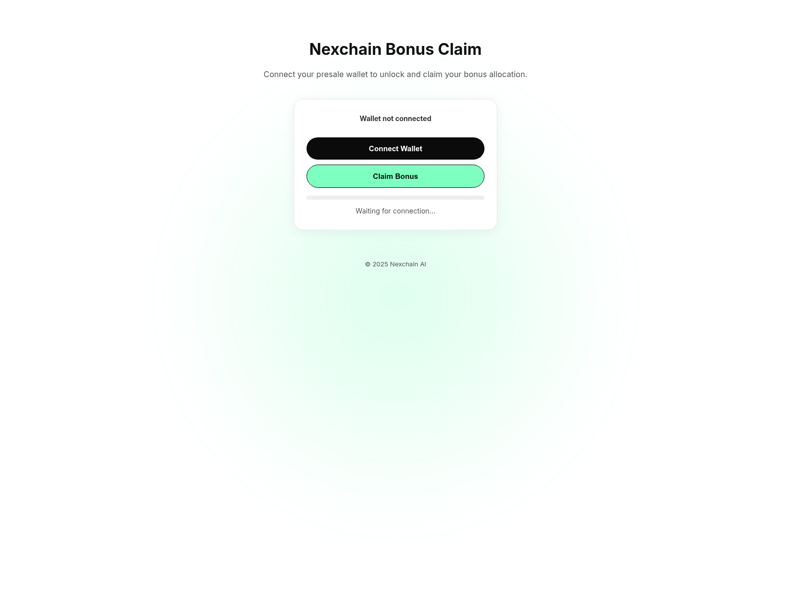 Screenshot of nexchains-ai.info