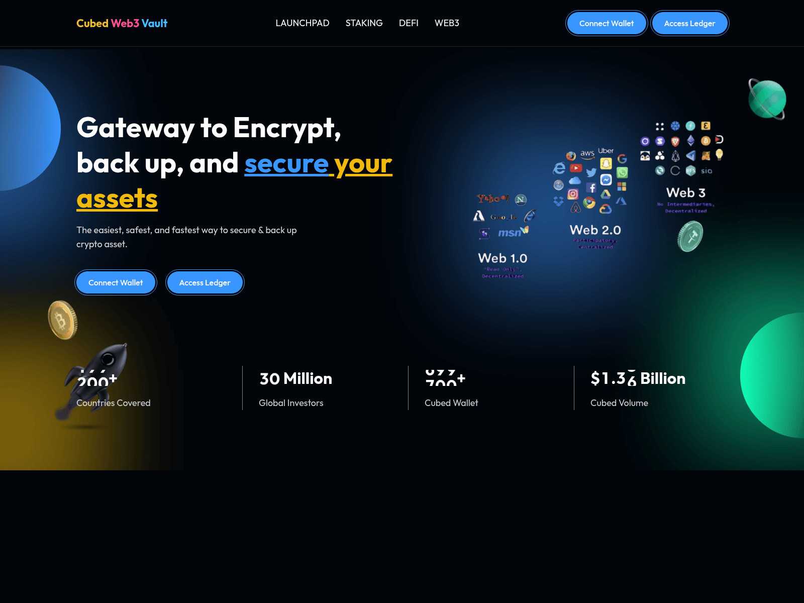 Screenshot of cubedwebvaultx.com