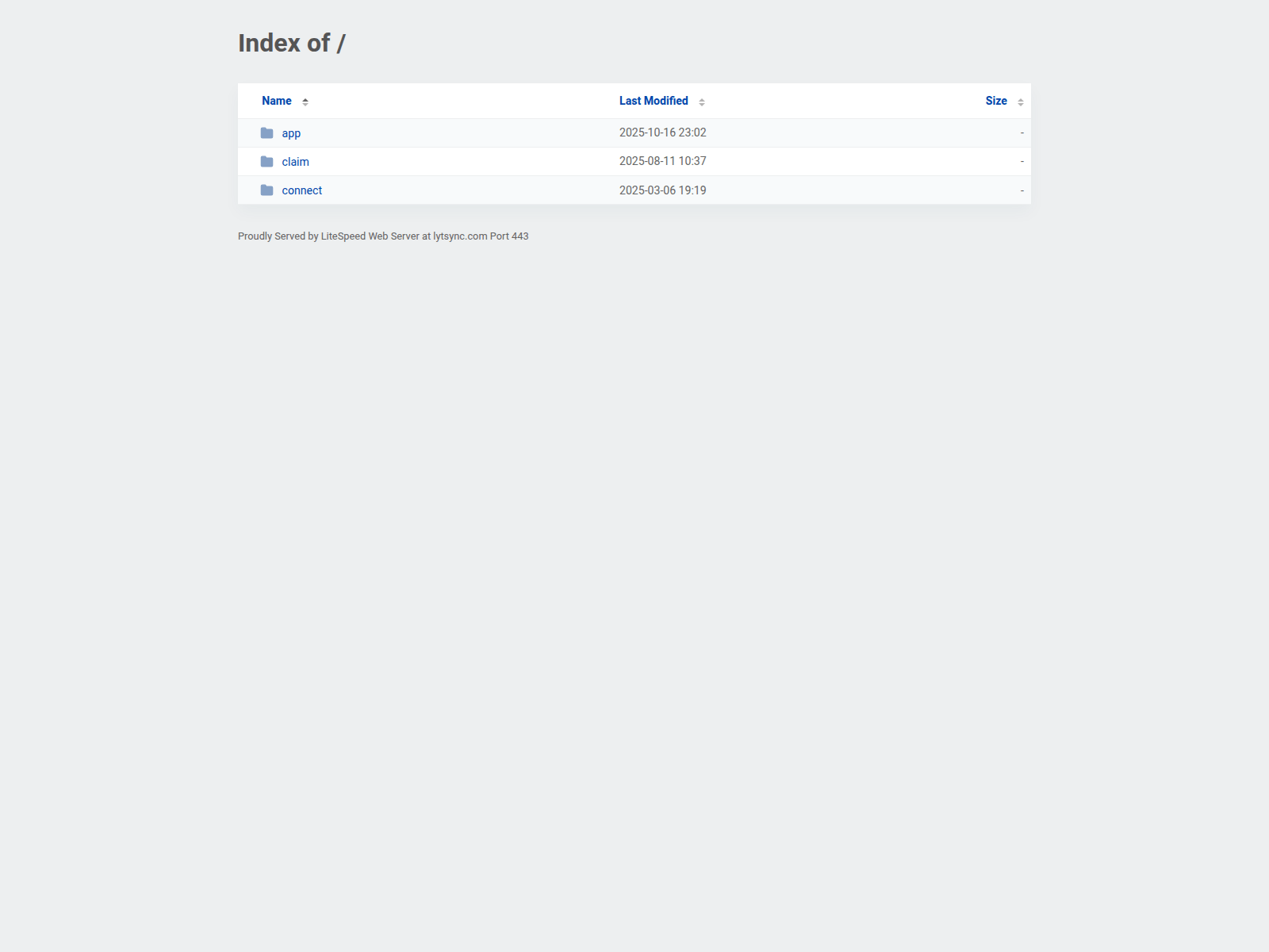Screenshot of lytsync.com