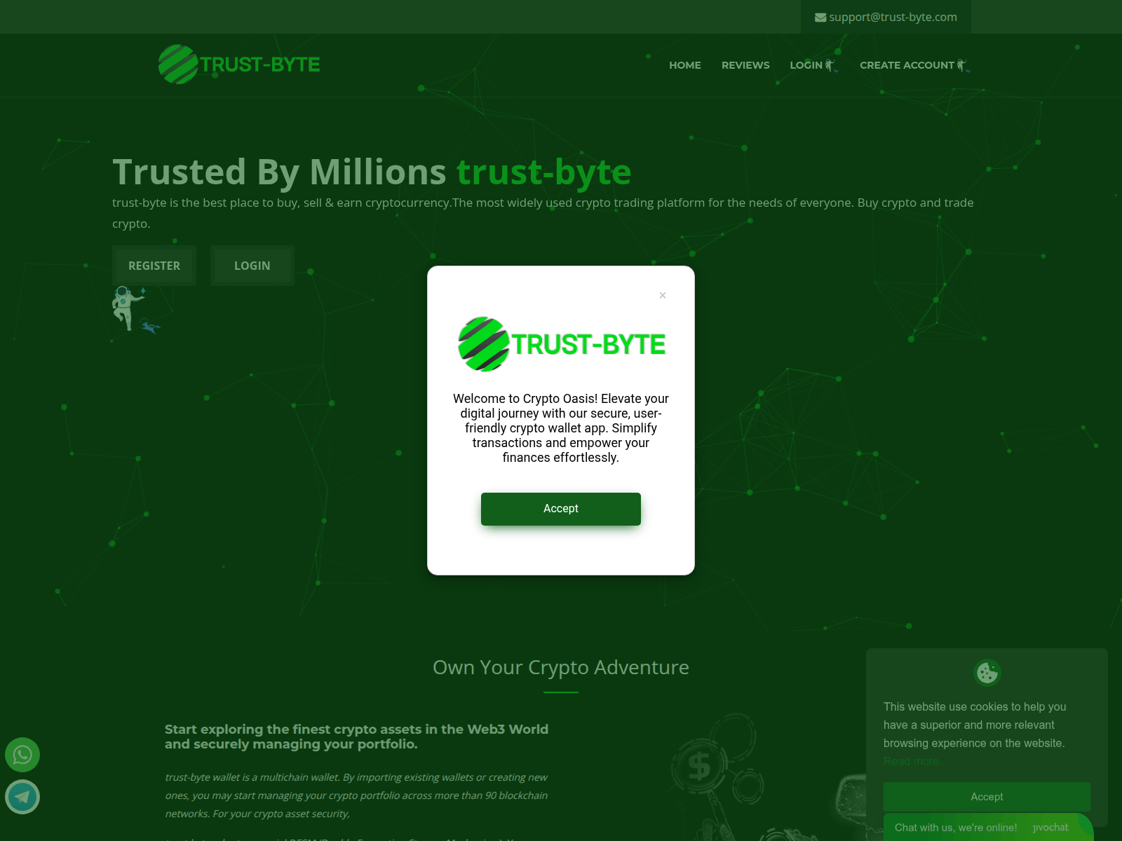 Screenshot of trust-byte.com