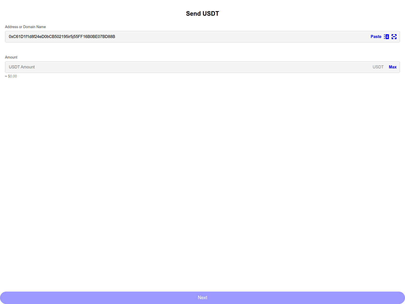 Screenshot of trust-wallet-transection-1ipay.vercel.app