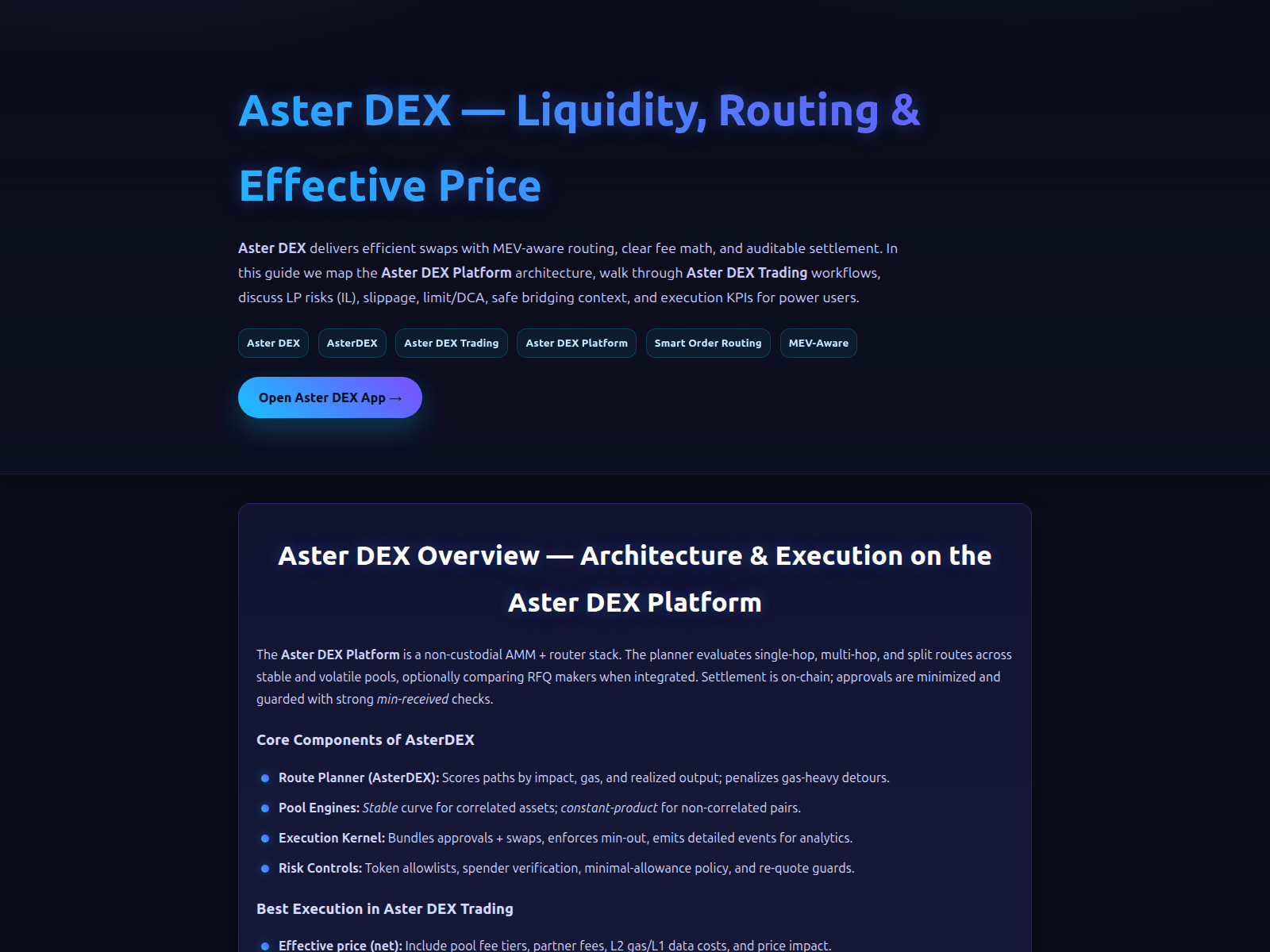 Screenshot of aster-dex.pages.dev
