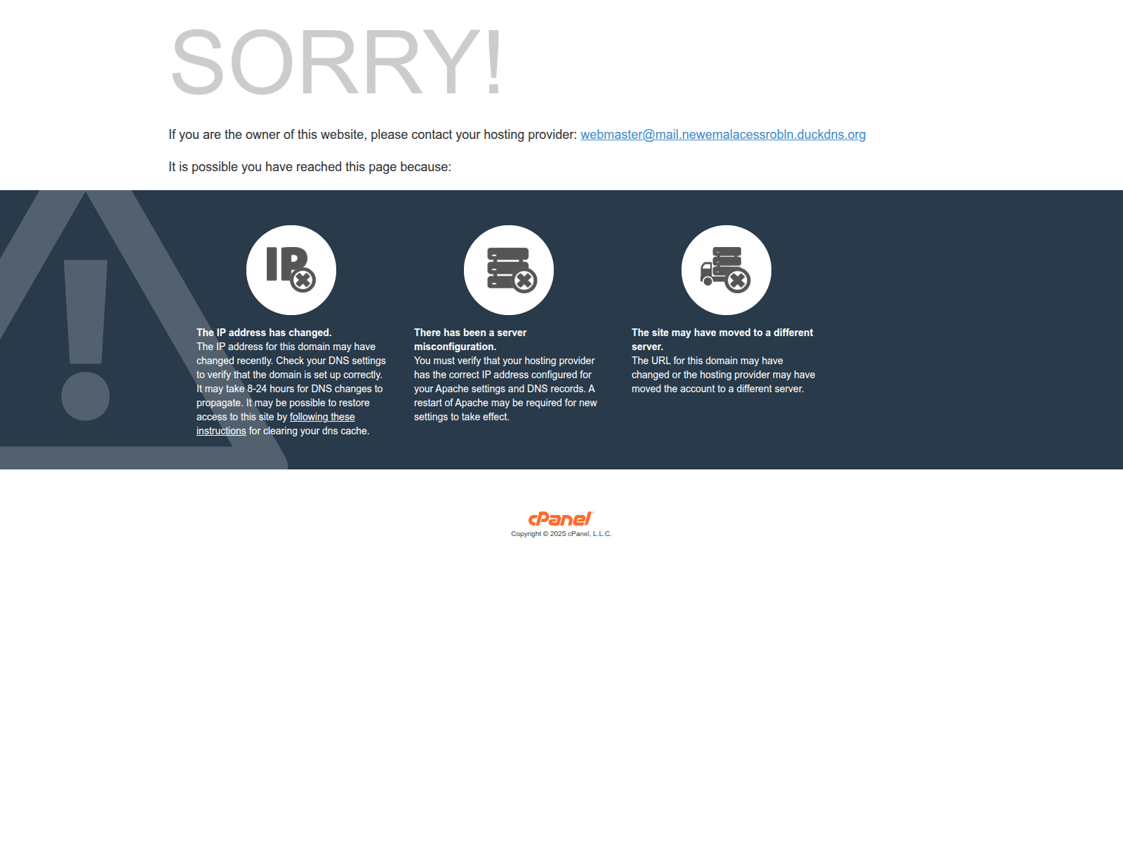 Screenshot of mail.newemalacessrobln.duckdns.org