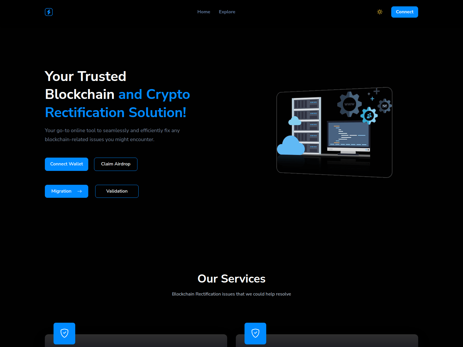 Screenshot of node-connects.pages.dev