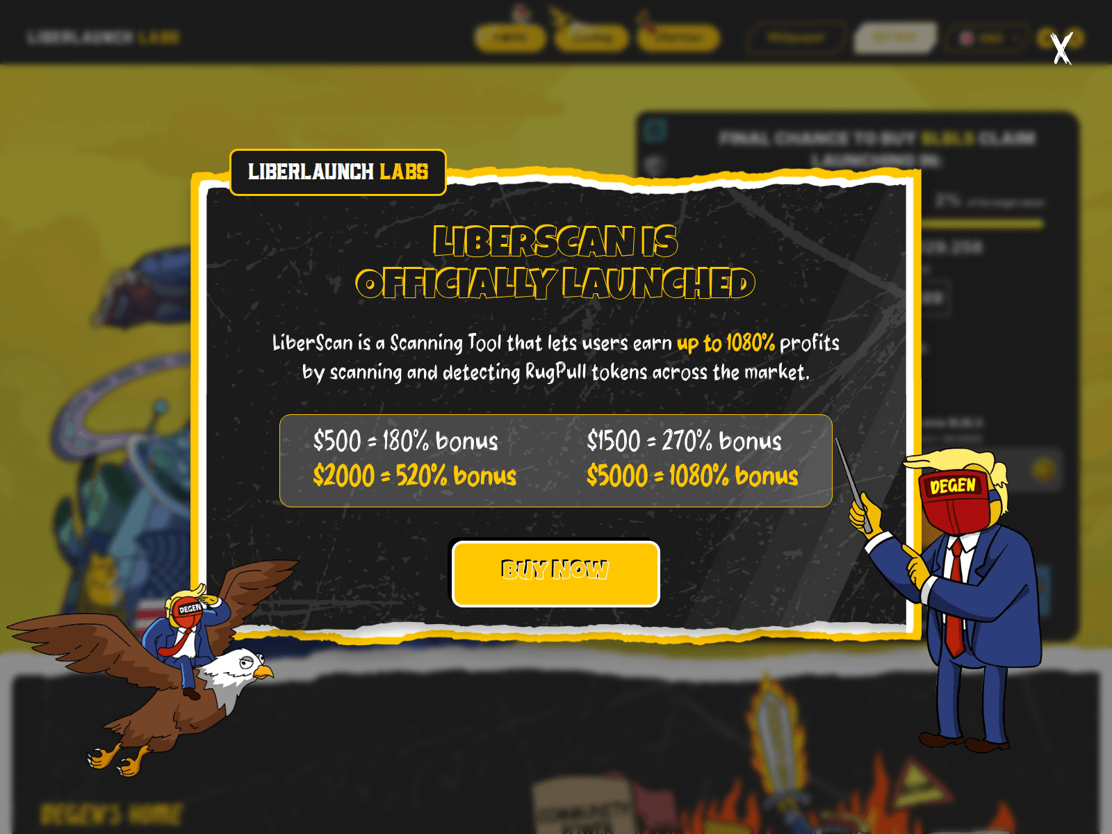Screenshot of liberlaunch.net
