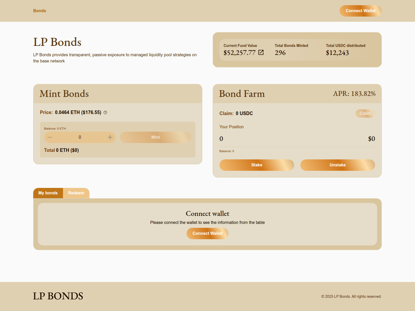 Screenshot of lpbonds.com