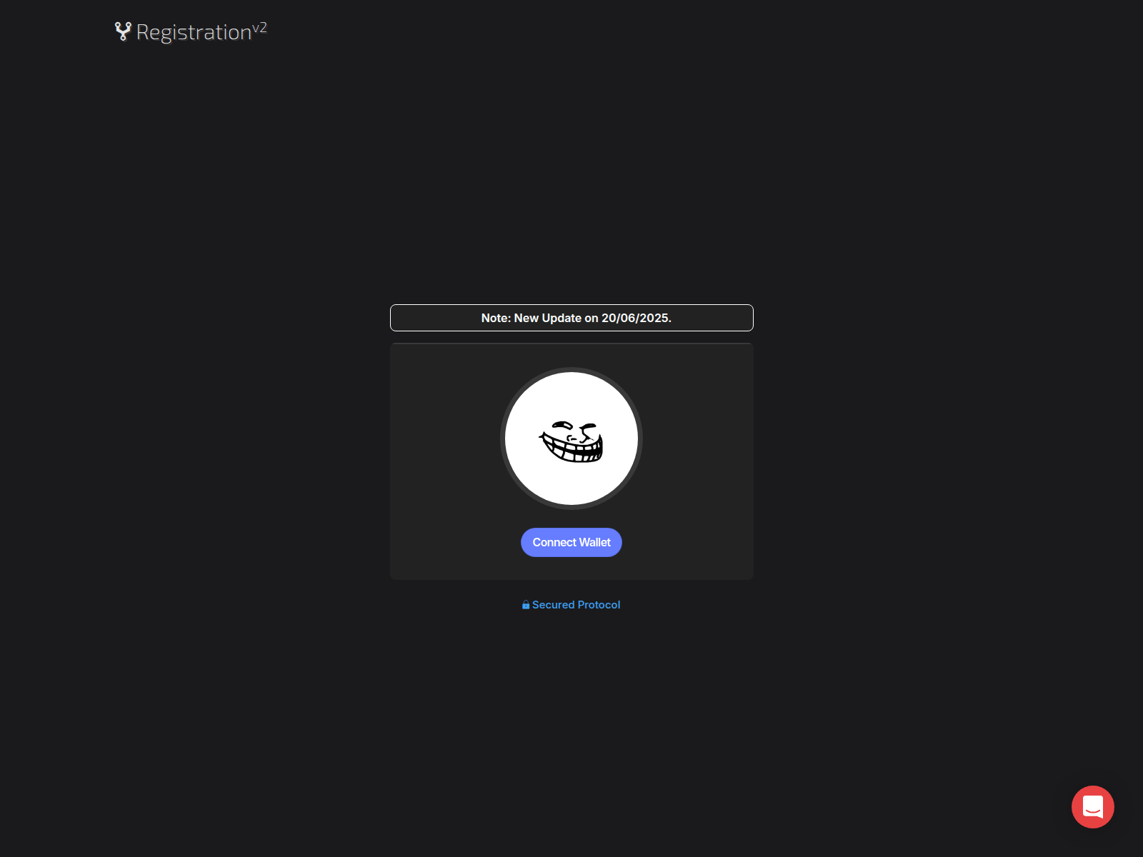 Screenshot of registertroll.com