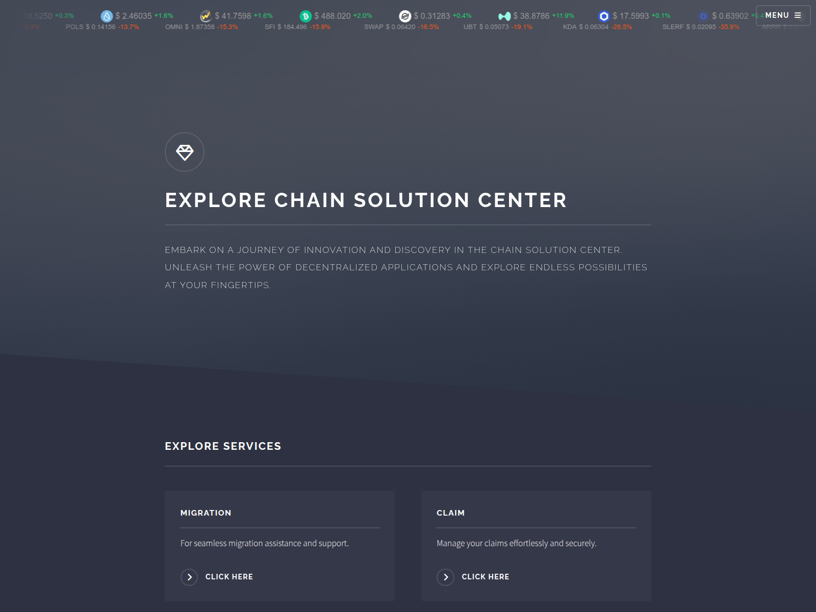 Screenshot of allchainsolutions.pages.dev