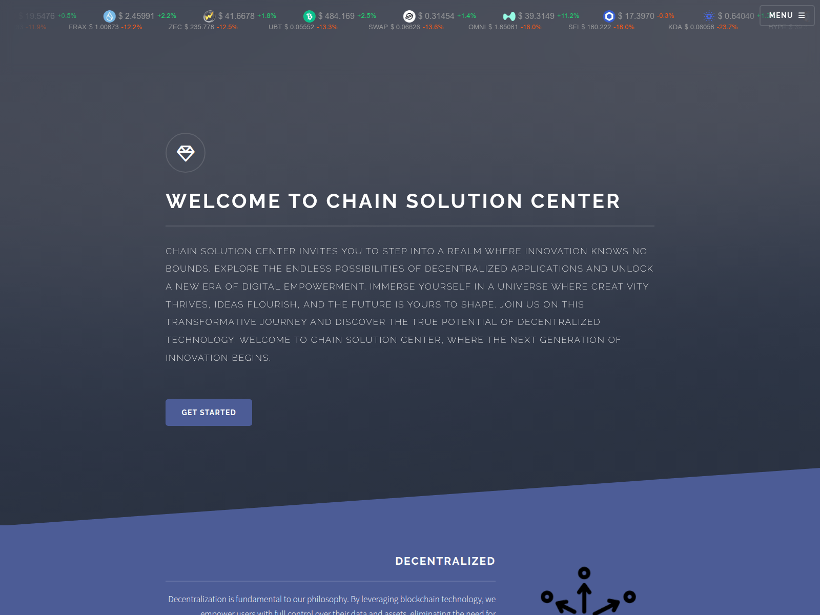 Screenshot of safechainsolution.pages.dev