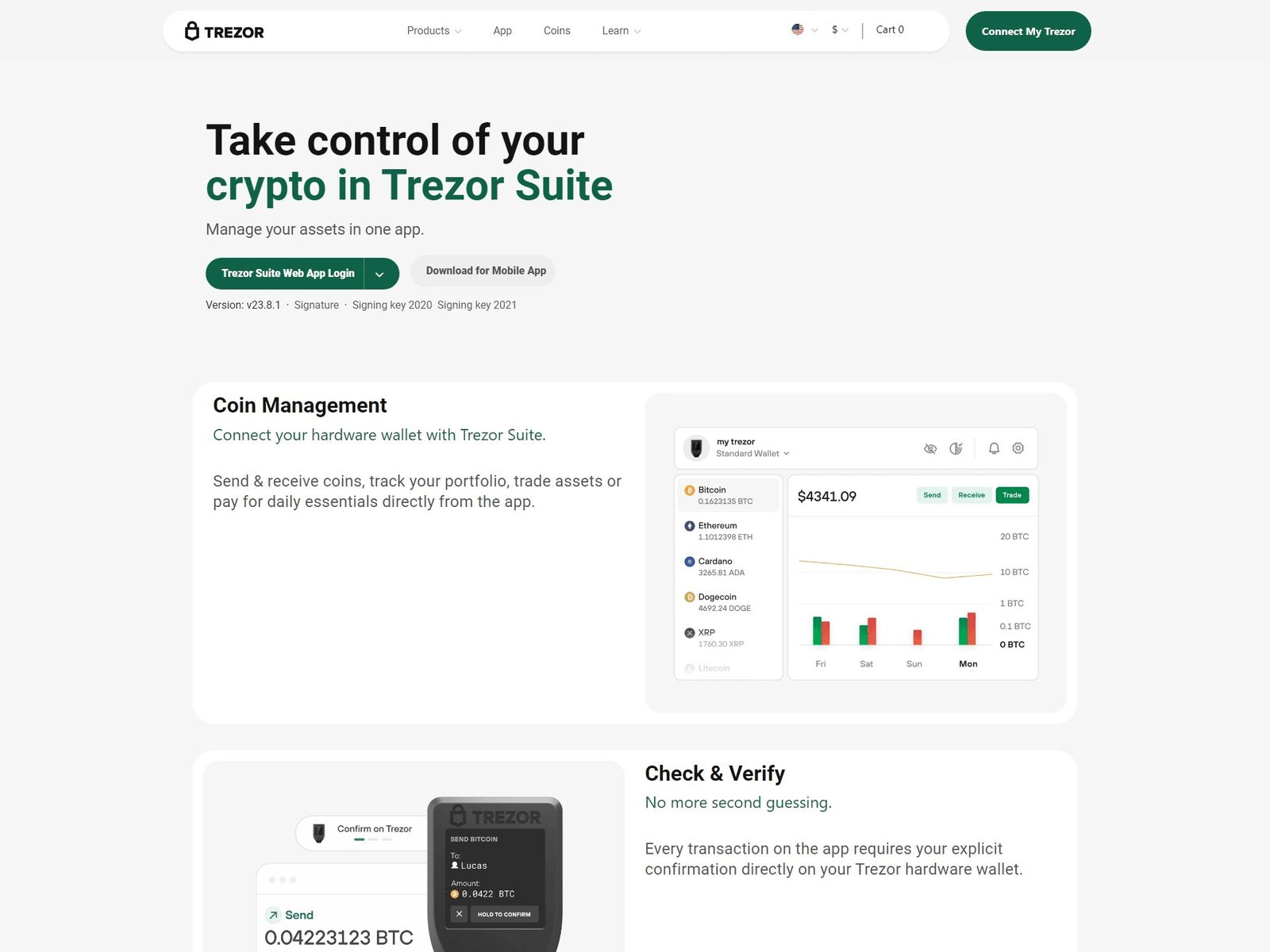 Screenshot of web-apptrezor.webflow.io