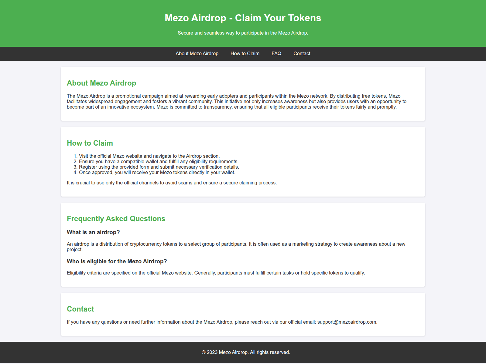 Screenshot of airdropmezo.live