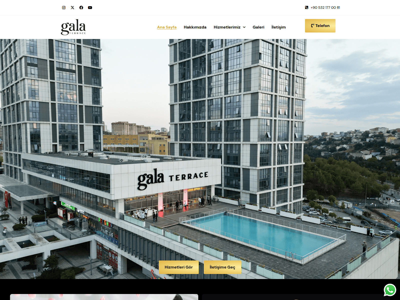 Screenshot of galaterrace.com