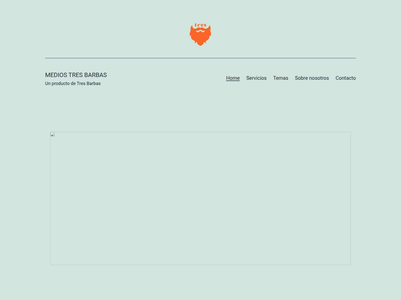 Screenshot of mediostresbarbas.com.ar