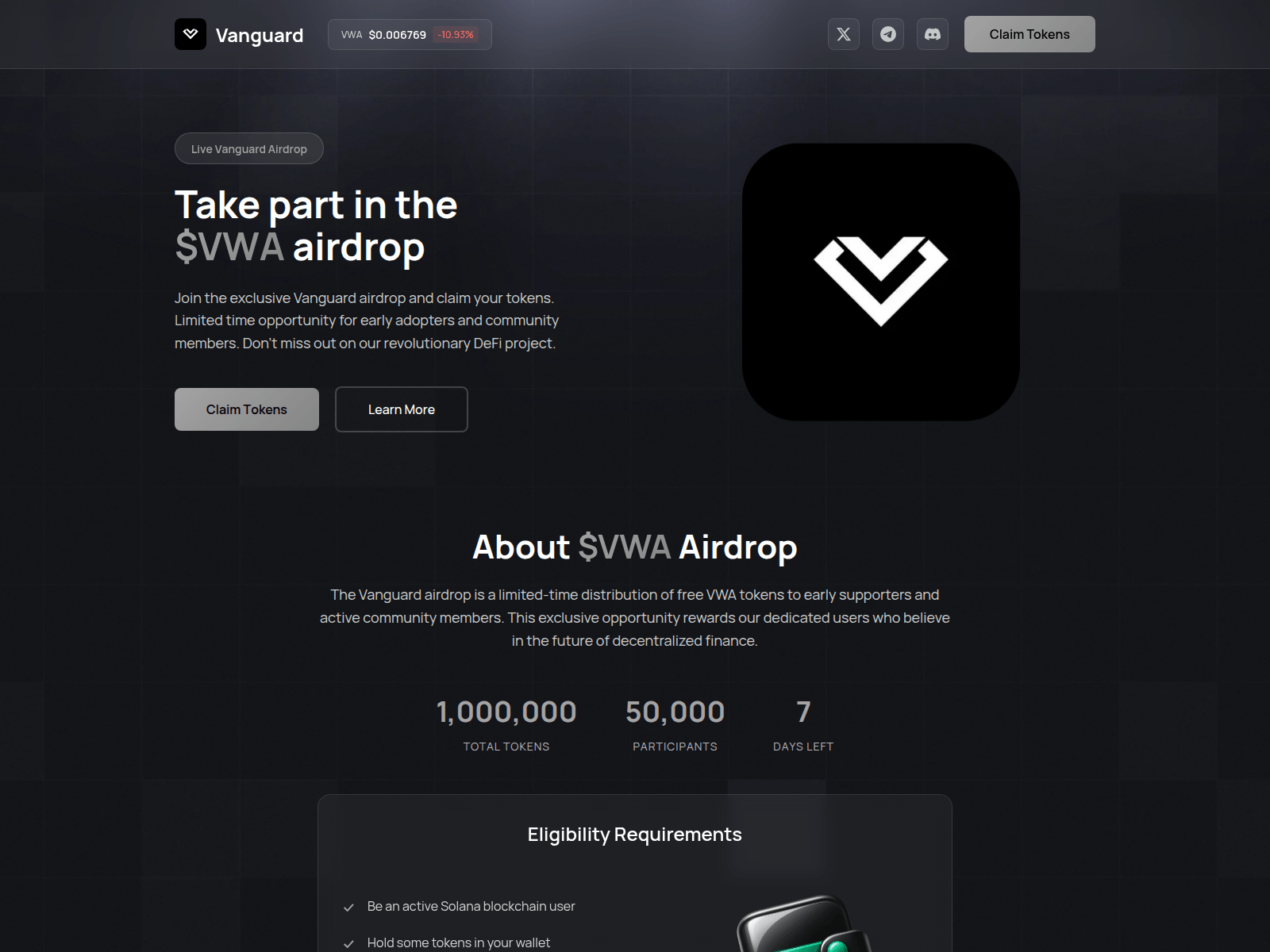 Screenshot of vanguardrwa.info
