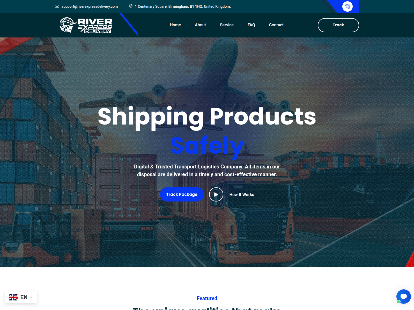 Forensic screenshot of riverexpressdelivery.com