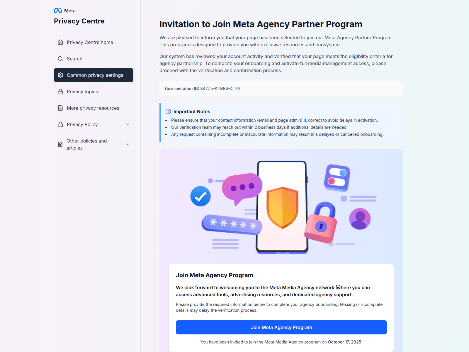 Screenshot of agencycentre-meta.com