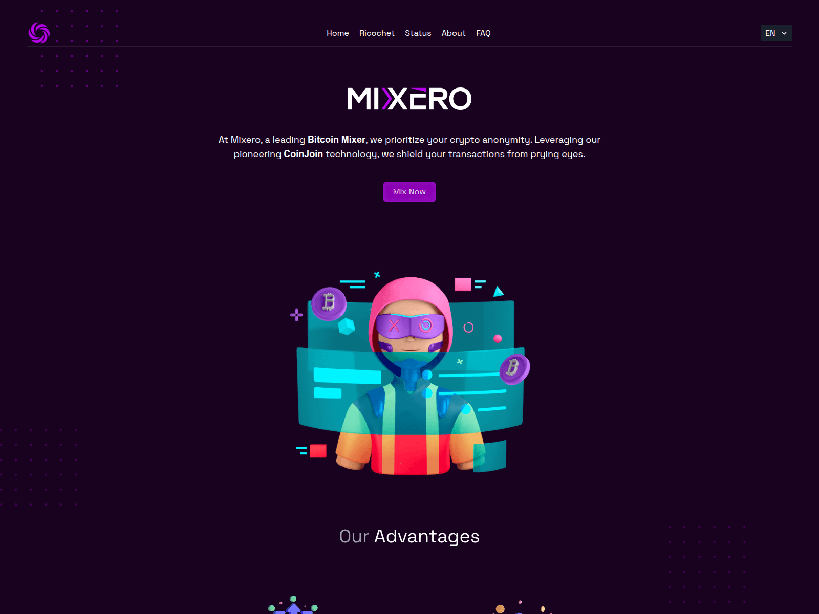 Screenshot of mixero.top