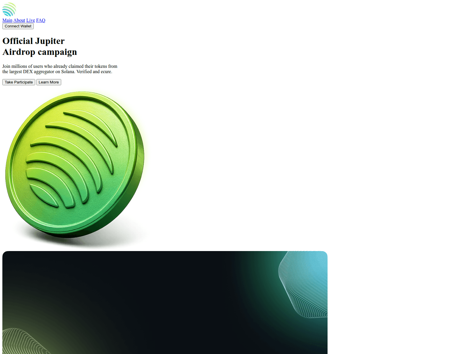 Screenshot of officialjupiter.pages.dev