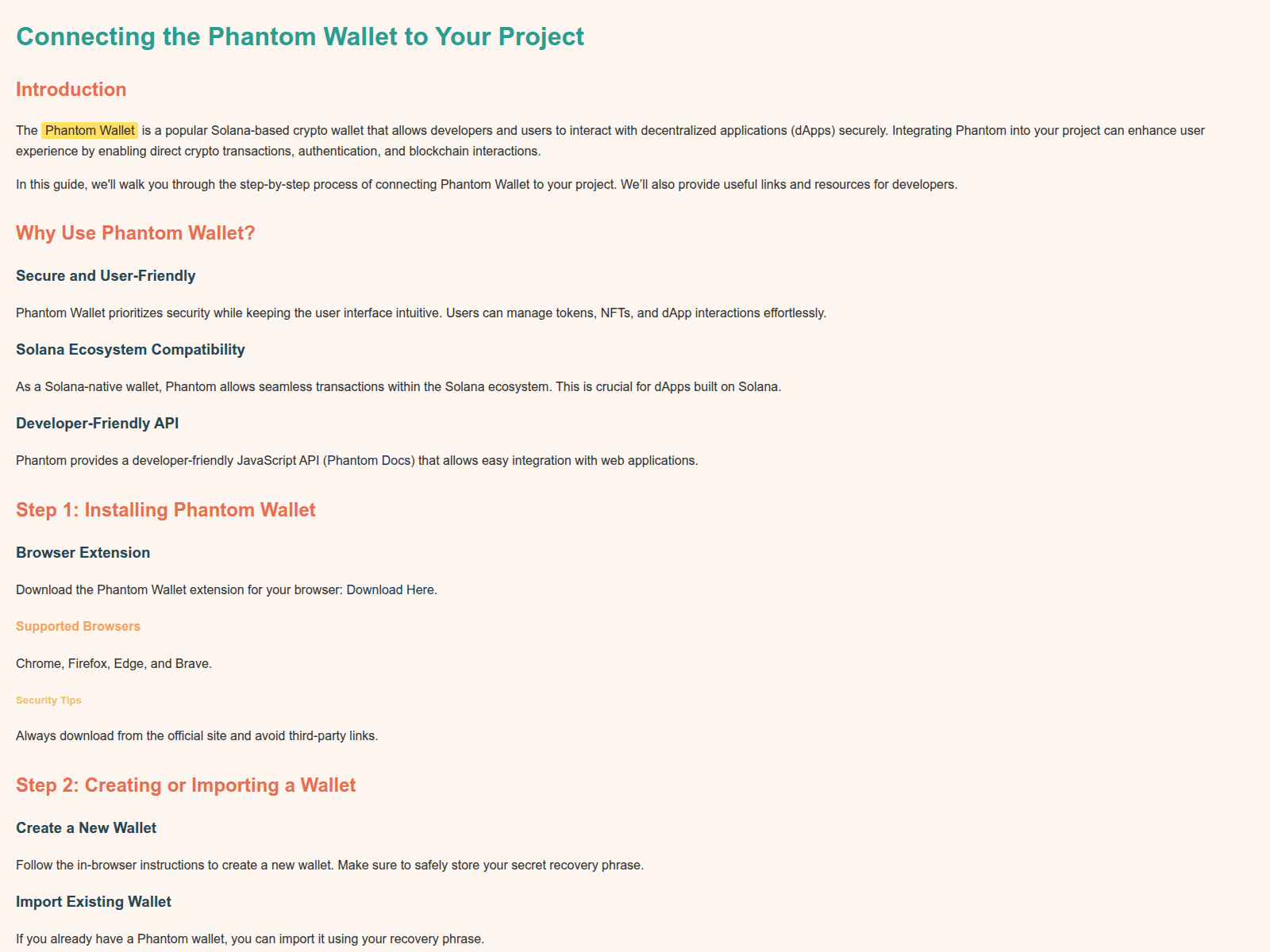 Screenshot of phautom-wallet.pages.dev