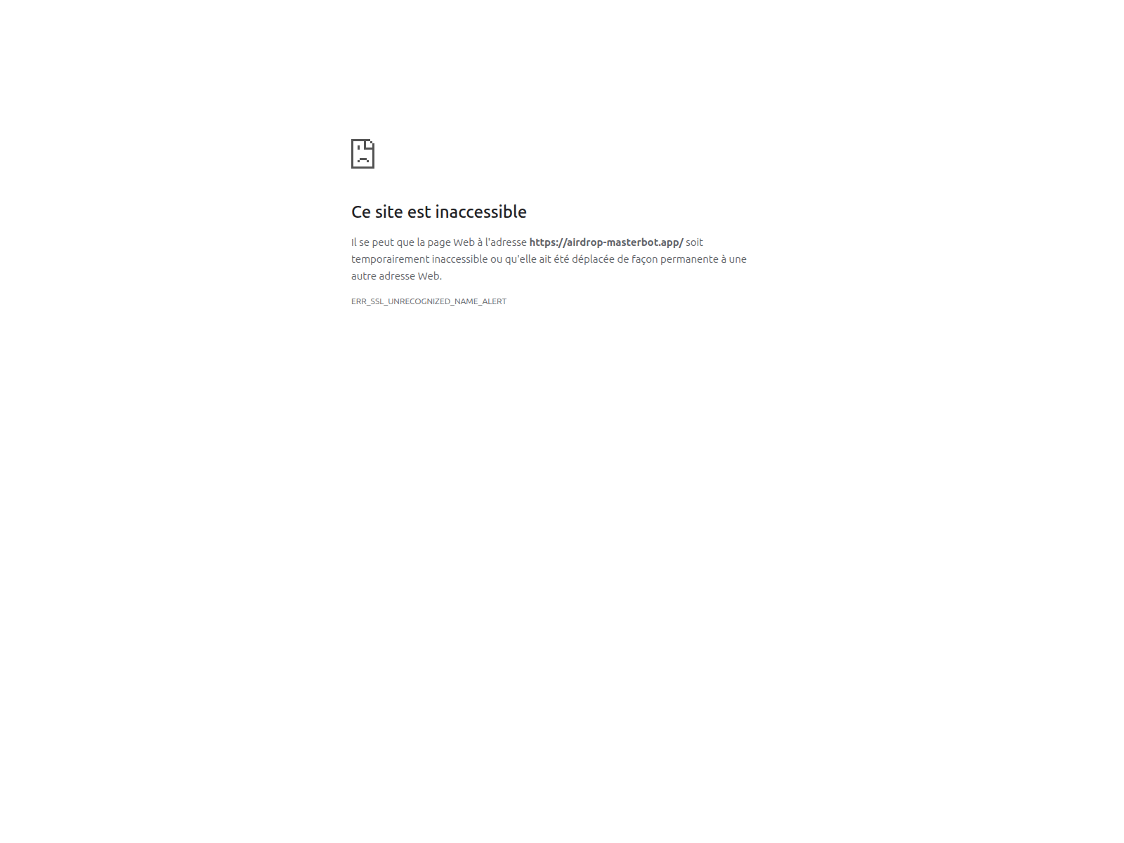 Screenshot of airdrop-masterbot.app