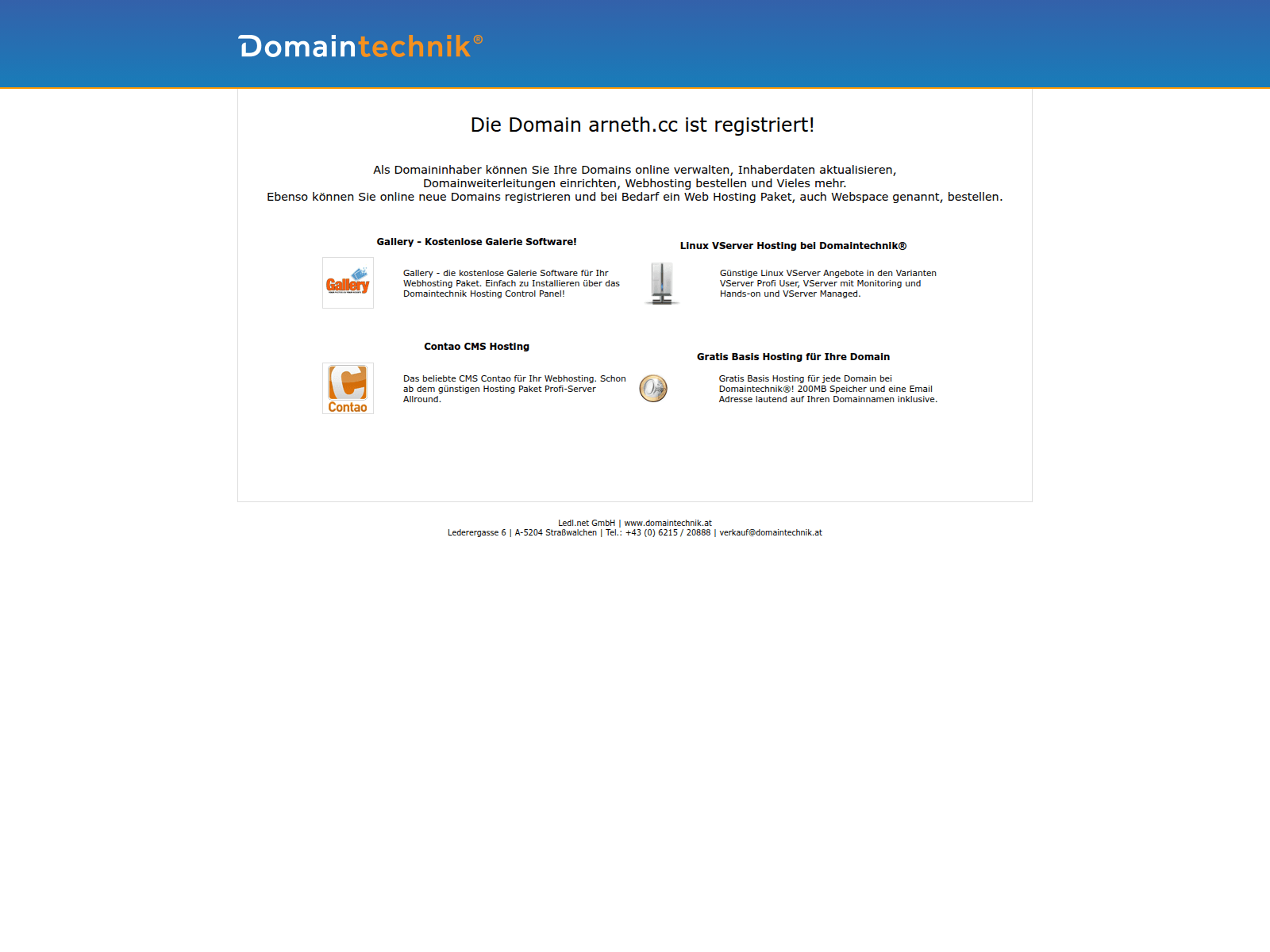 Screenshot of arneth.cc