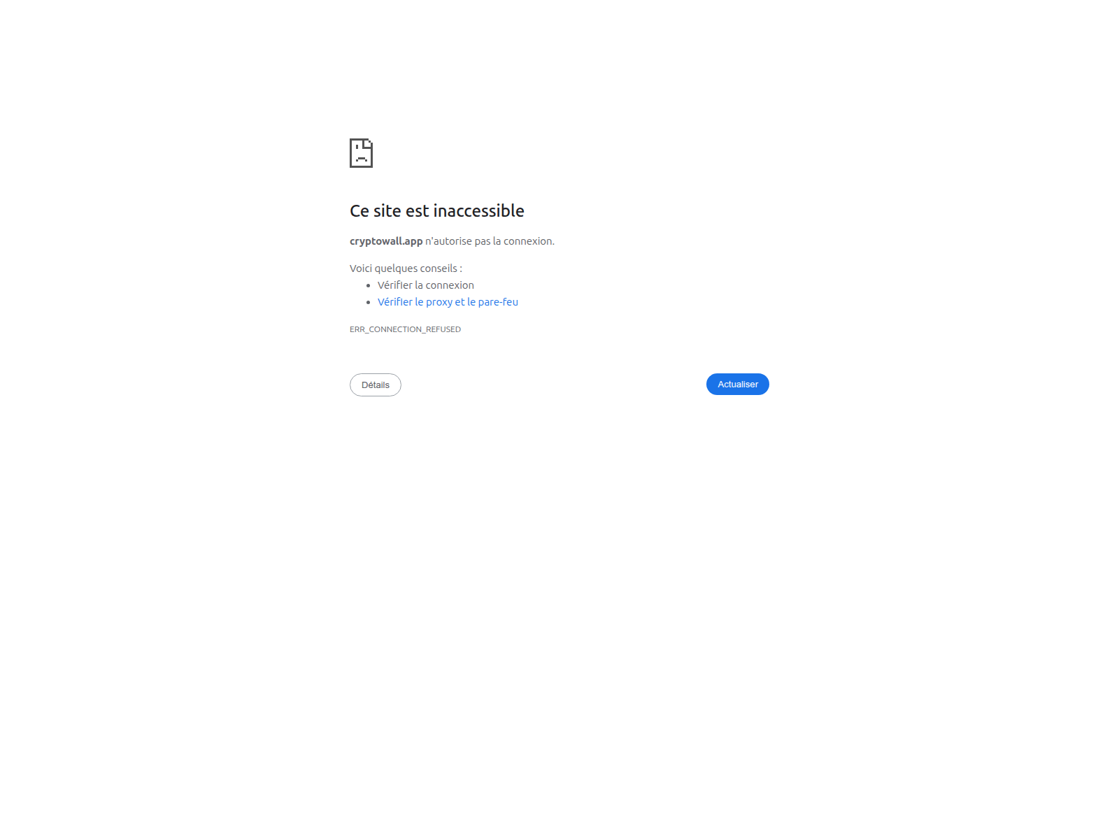 Screenshot of cryptowall.app