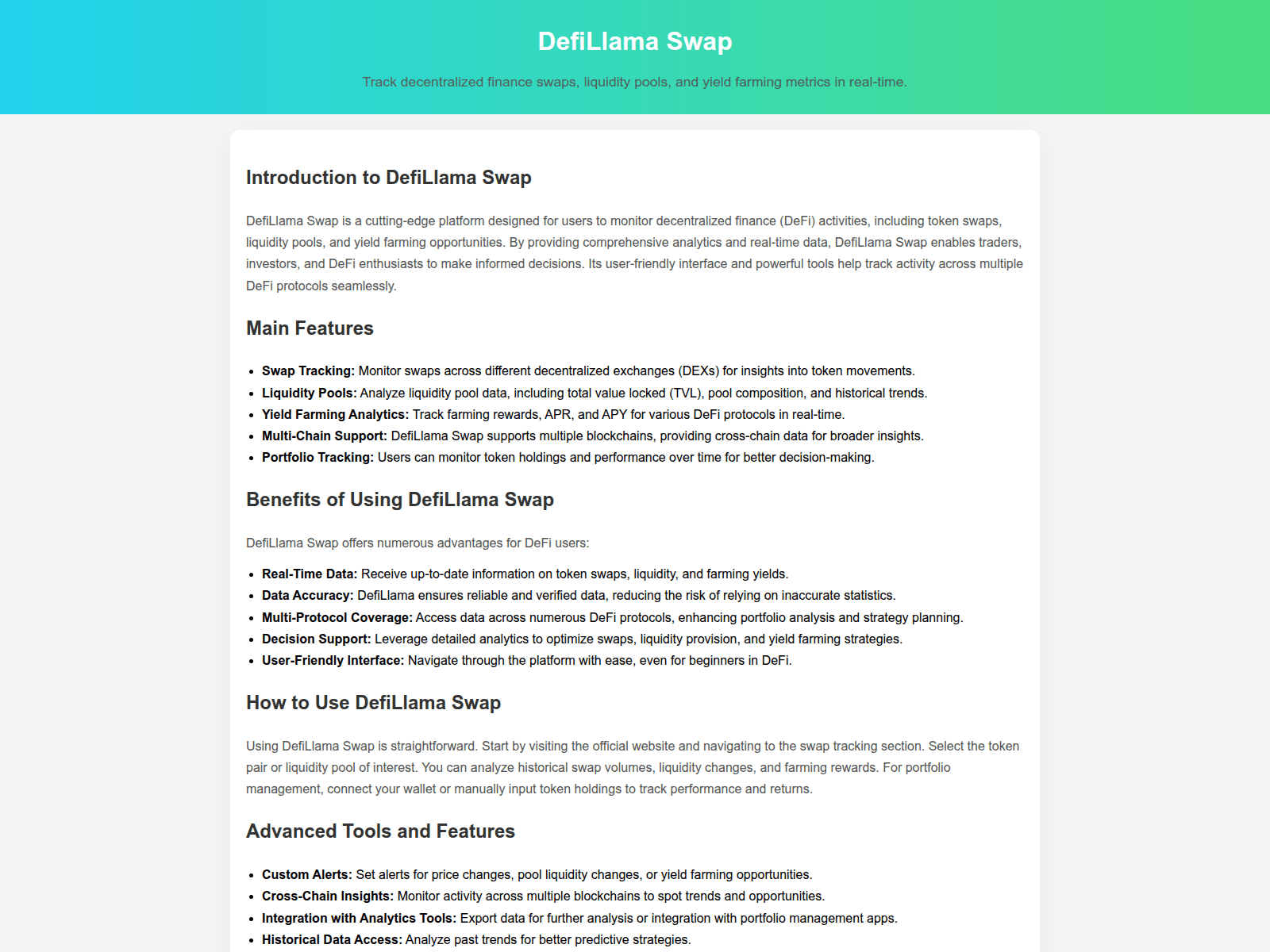 Screenshot of defillama-swap-en-us.pages.dev