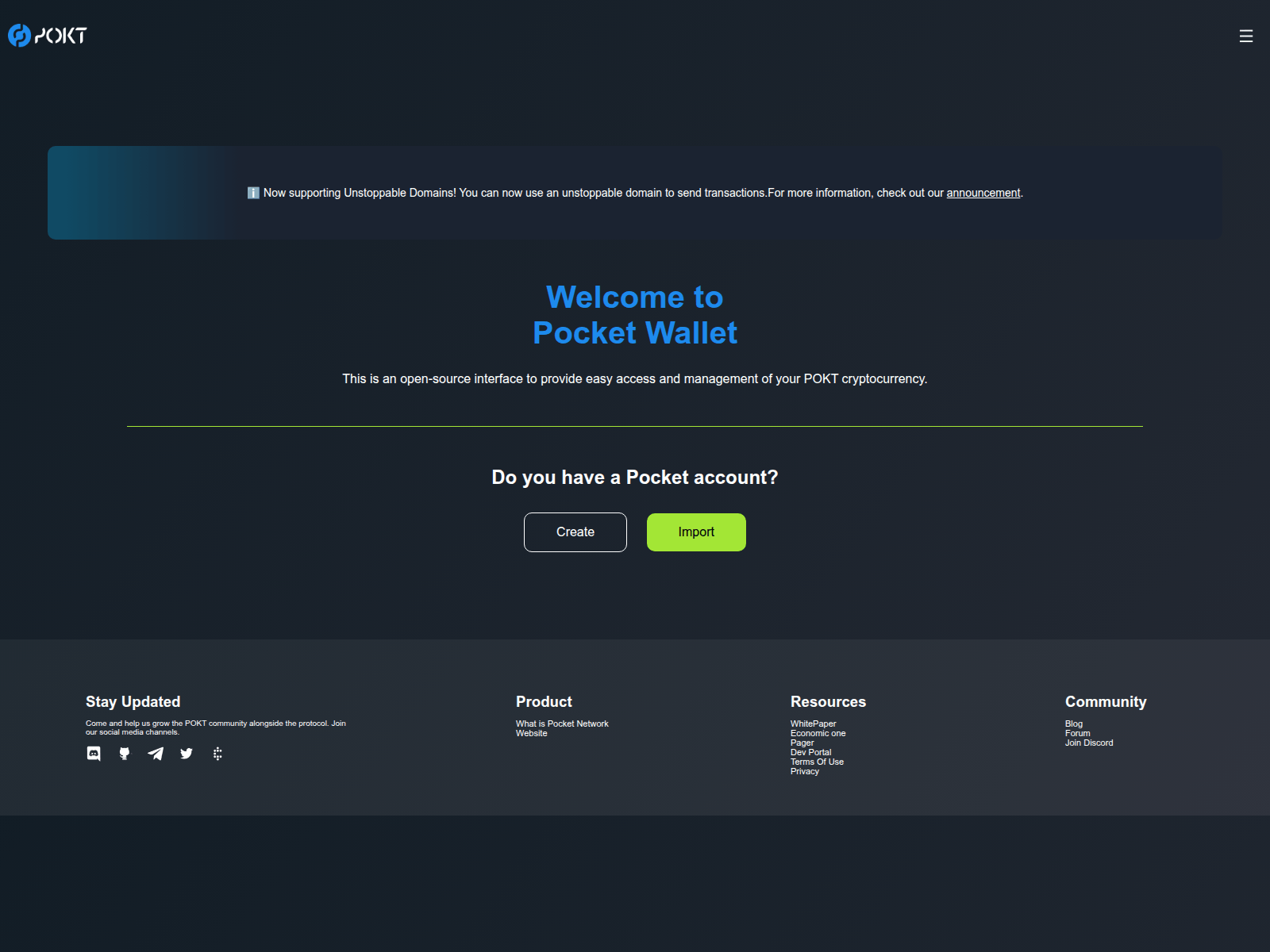 Screenshot of network--pokt.web.app