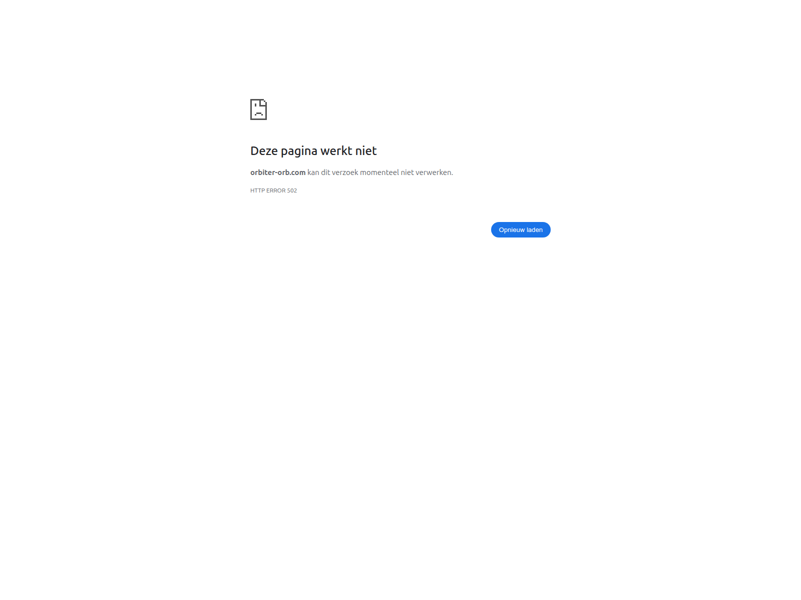 Screenshot of orbiter-orb.com