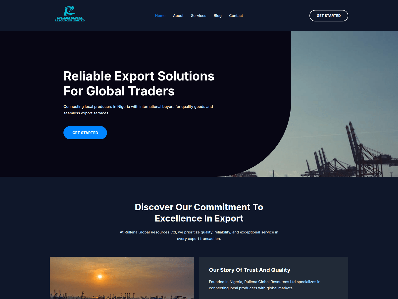 Screenshot of rullenaglobal.com.ng