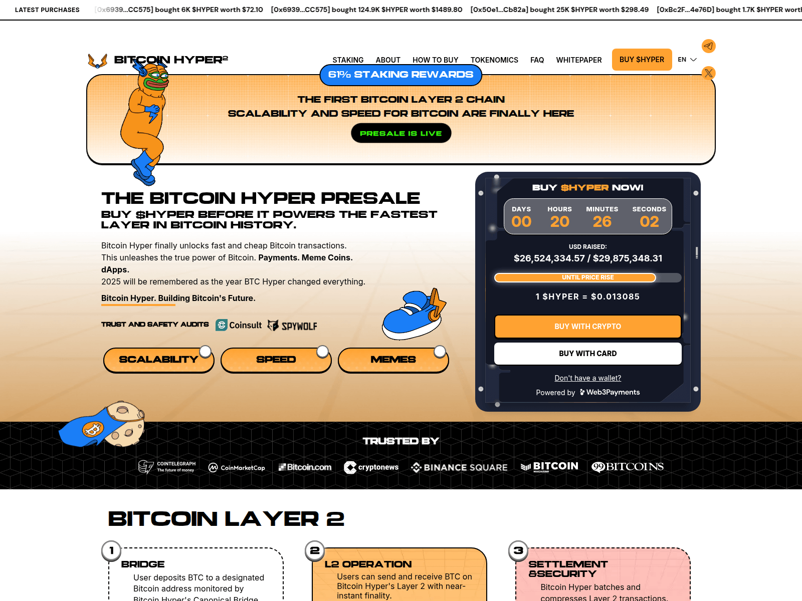 Screenshot of bitcoinhyper.org