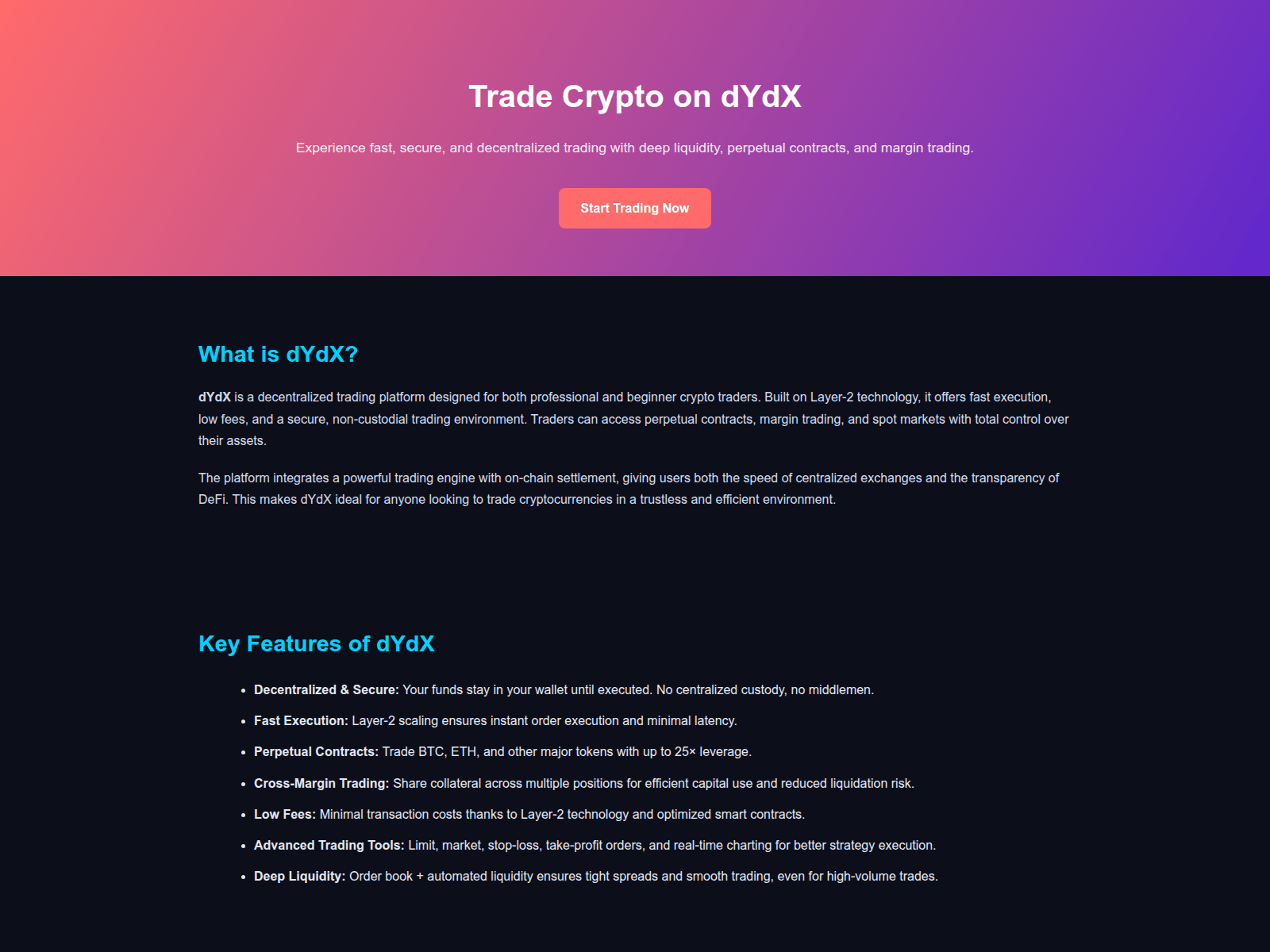Screenshot of dydx-trade-en.pages.dev