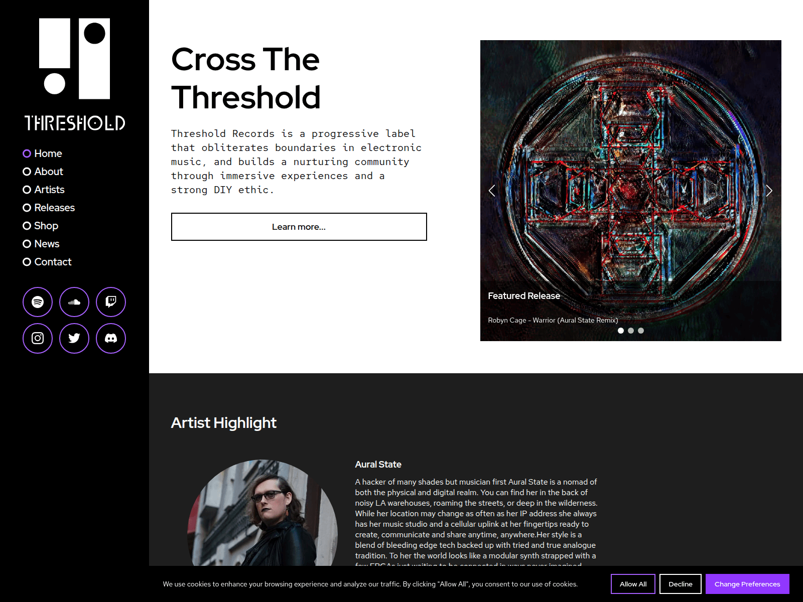 Screenshot of threshold-gay.pages.dev