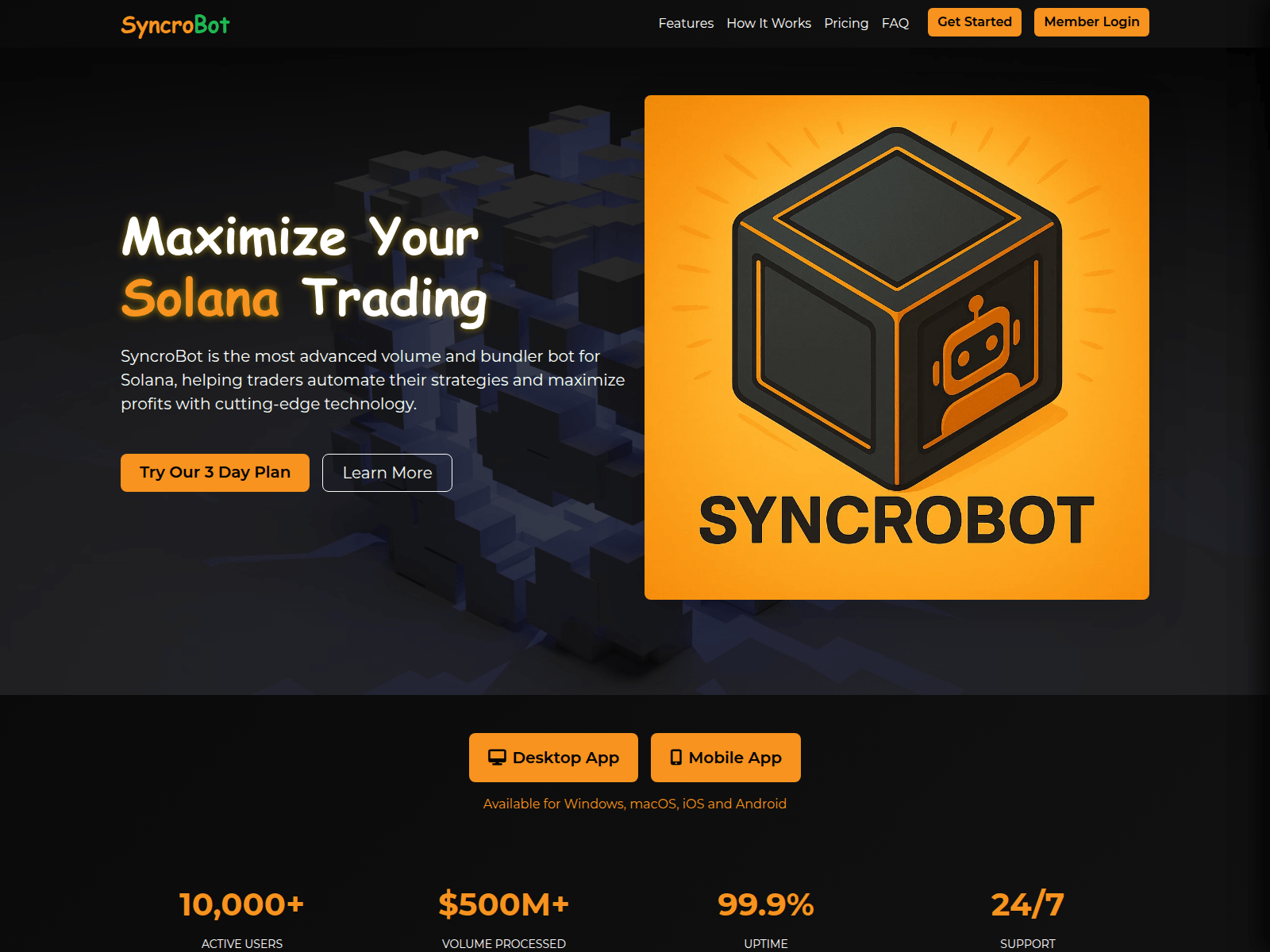 Screenshot of syncrobot.in