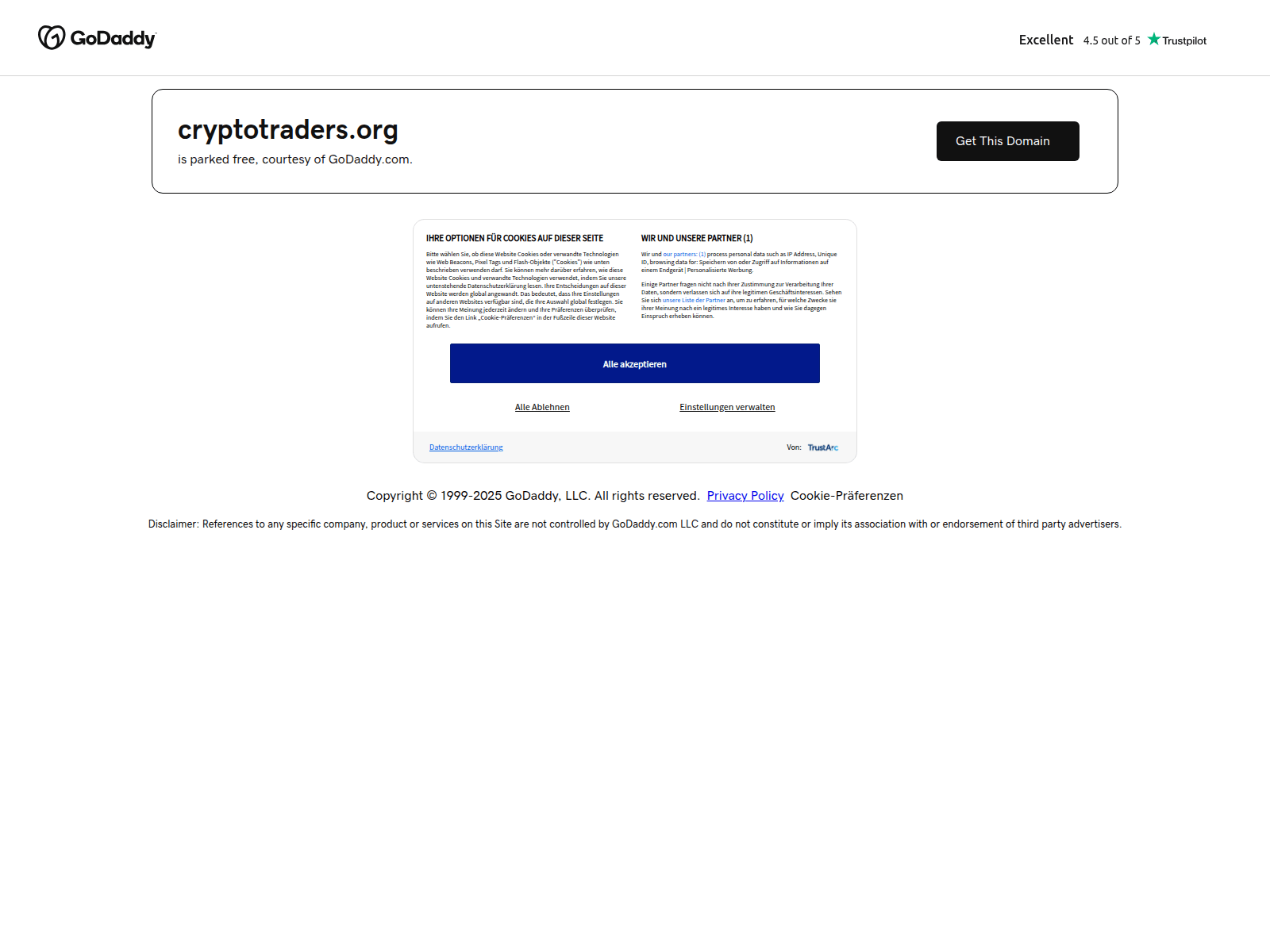Screenshot of cryptotraders.org