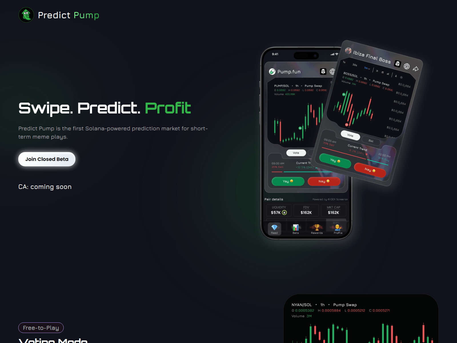 Screenshot of predictpump.com