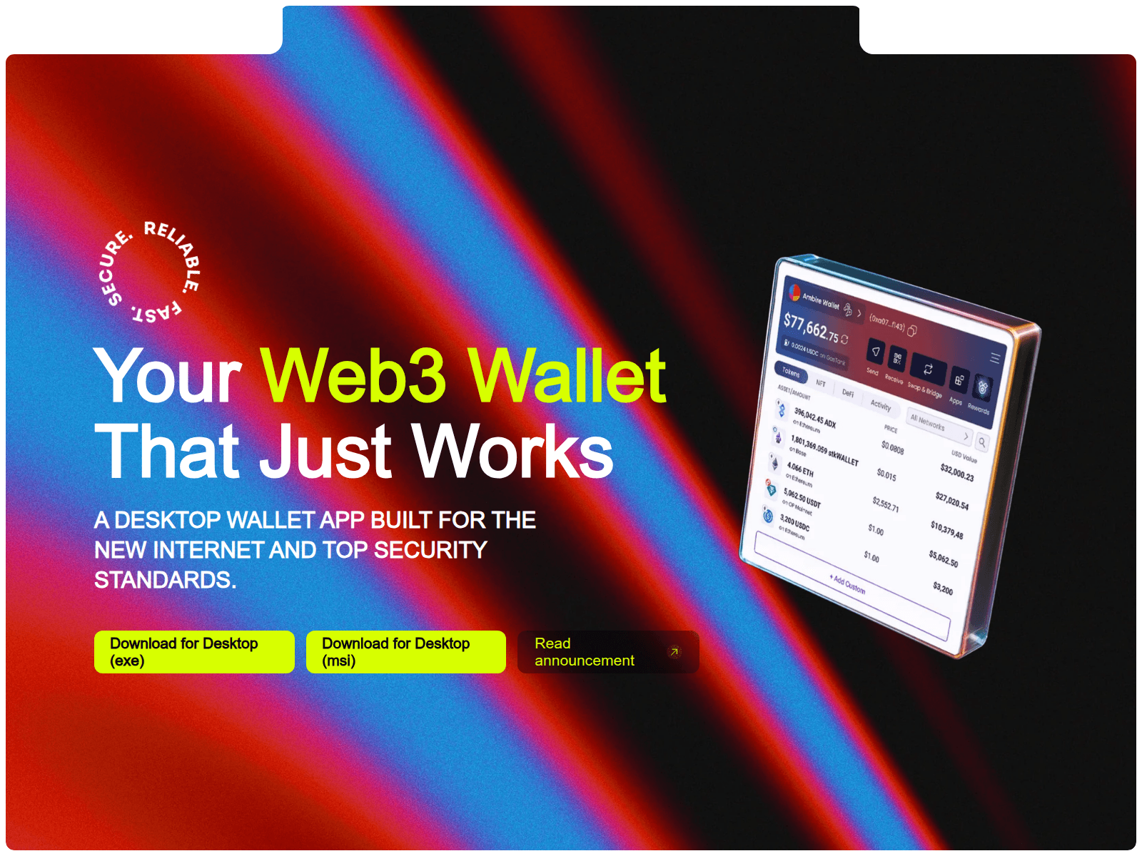 Screenshot of ambiredesktop.com