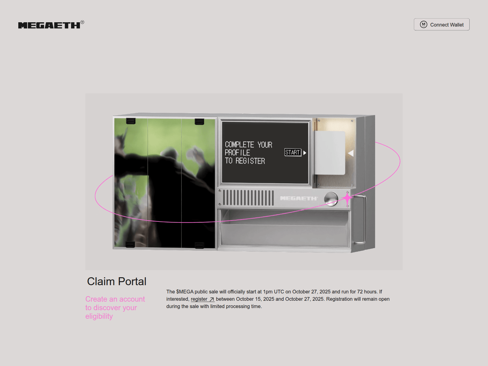 Screenshot of claim-mega.xyz