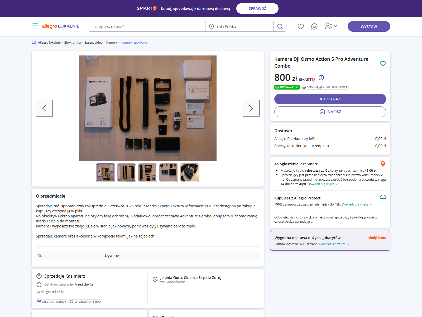Screenshot of allegrolokalnie.pl-oferta822345.rest