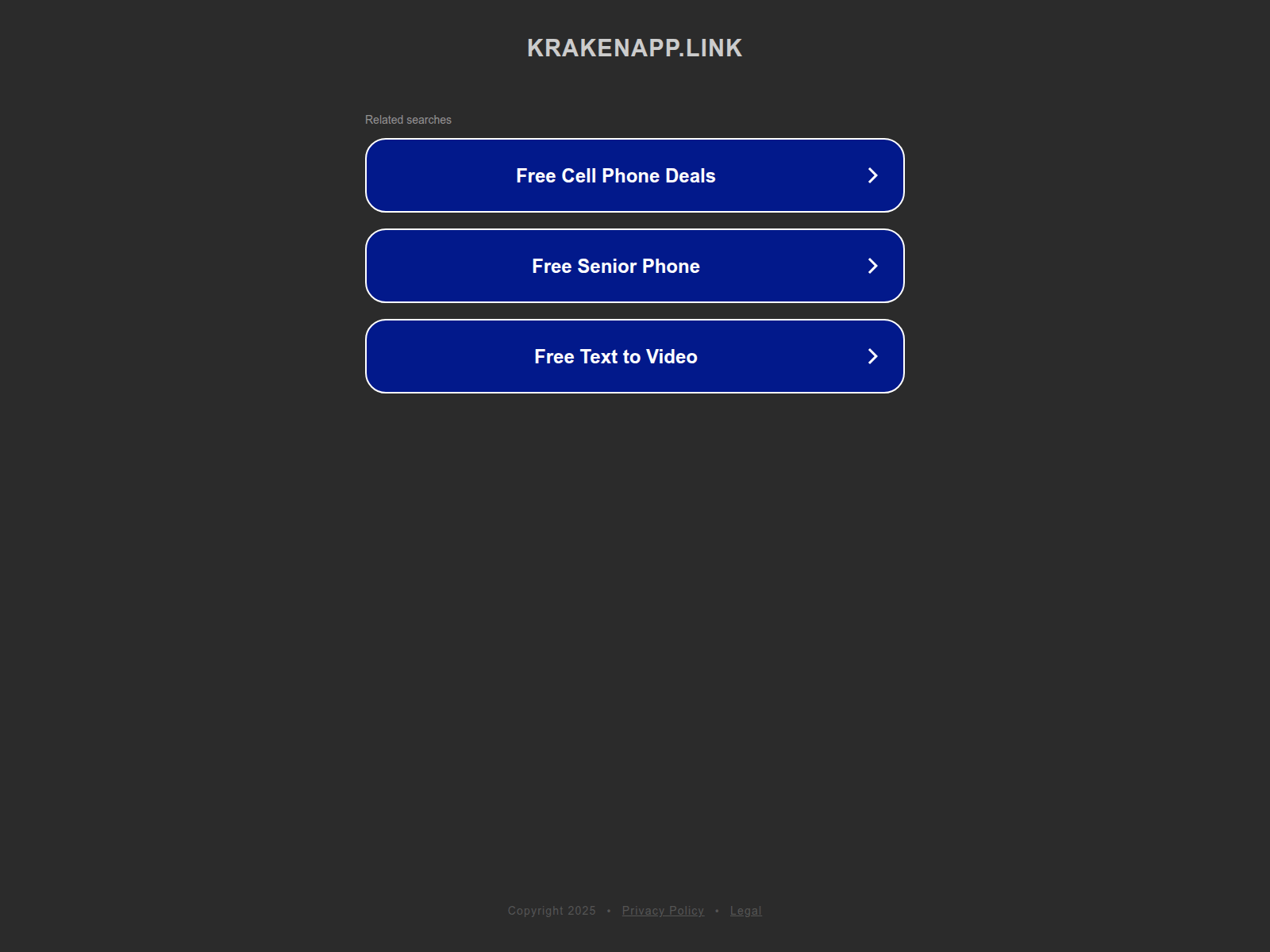 Screenshot of krakenapp.link